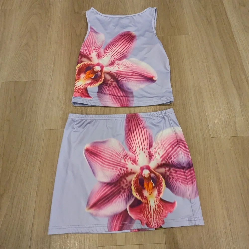 Runway The Label Celeste Orchid Skirit Set Size S